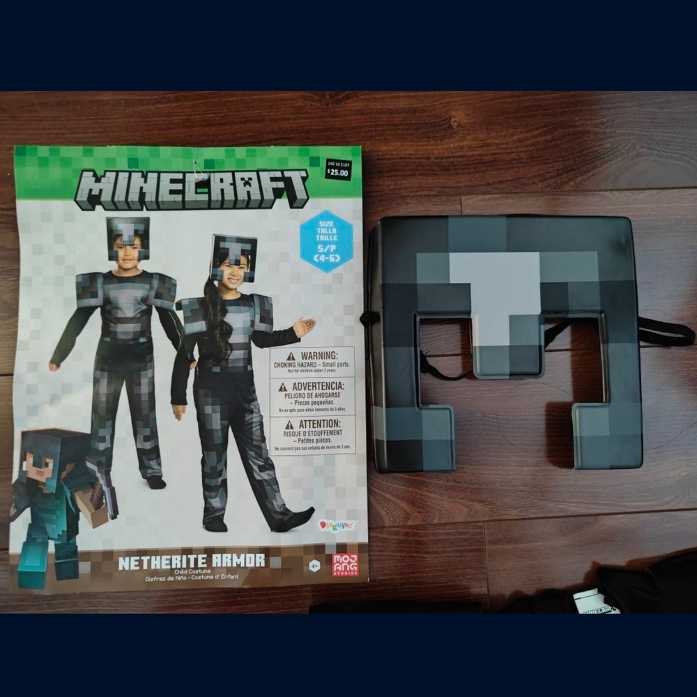 Netherite Armor Kids Costume